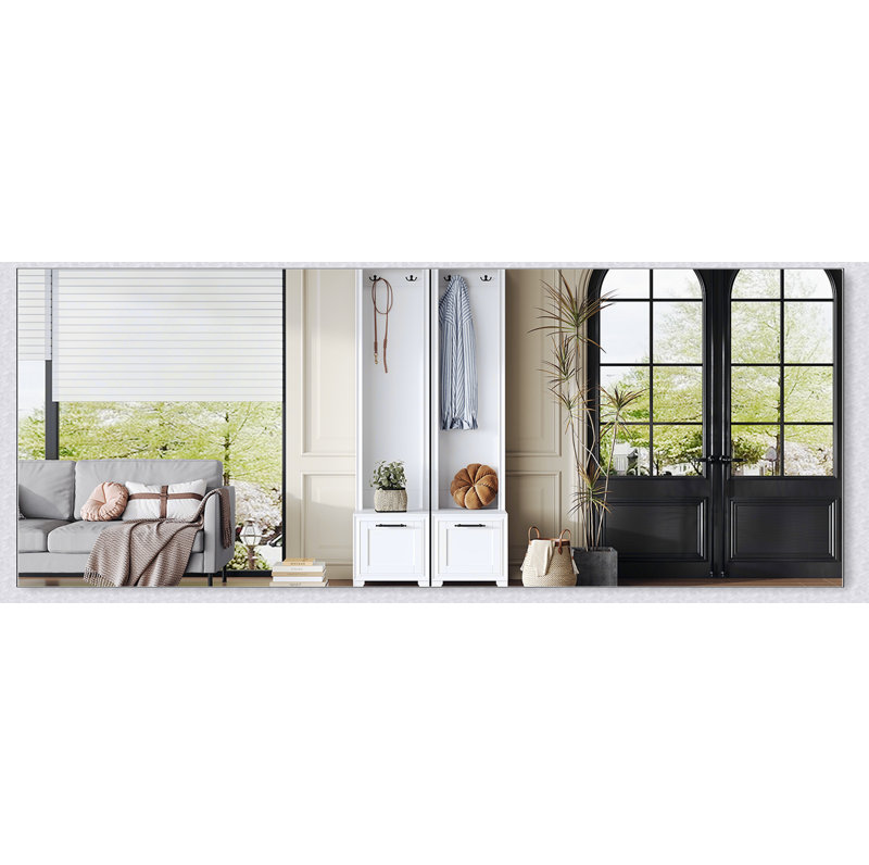 Elegant Free Standing Hall Tree Set of 2, Multifunctional 3-IN-1 Entryway Coat Rack with Black Retro Handles and Storage Drawers, Ideal for Hallways and Living Rooms