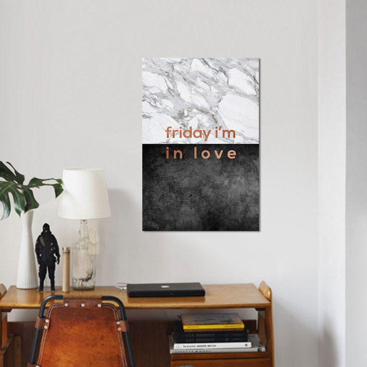 «I'm I'm Love», impression sur toile, H 18 po x l 12 po x P 1,5 po, Toile tendue, Pas de tapis