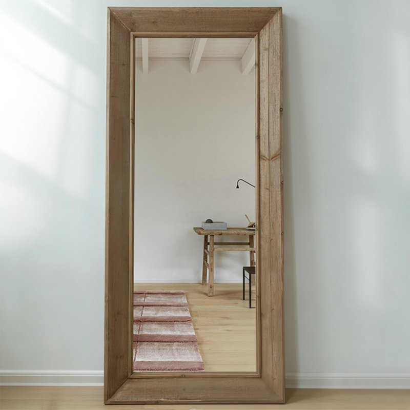Rectangle Solid + Manufactured Wood Full Length Mirrors
