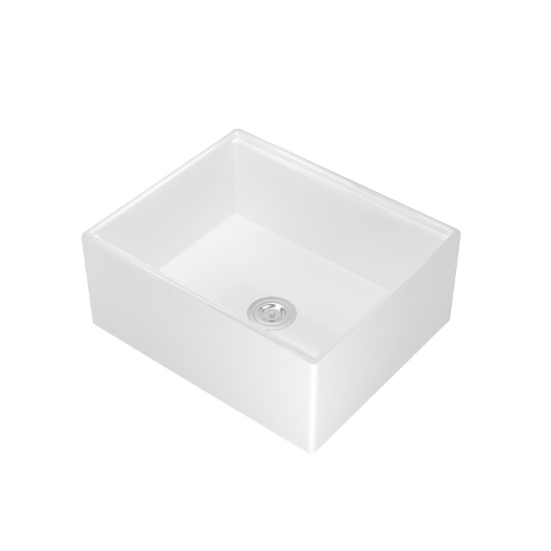 DeerValley 61cm L X 50cm W Single Basin Workstation Farmhouse Kitchen Sink With Accessories
