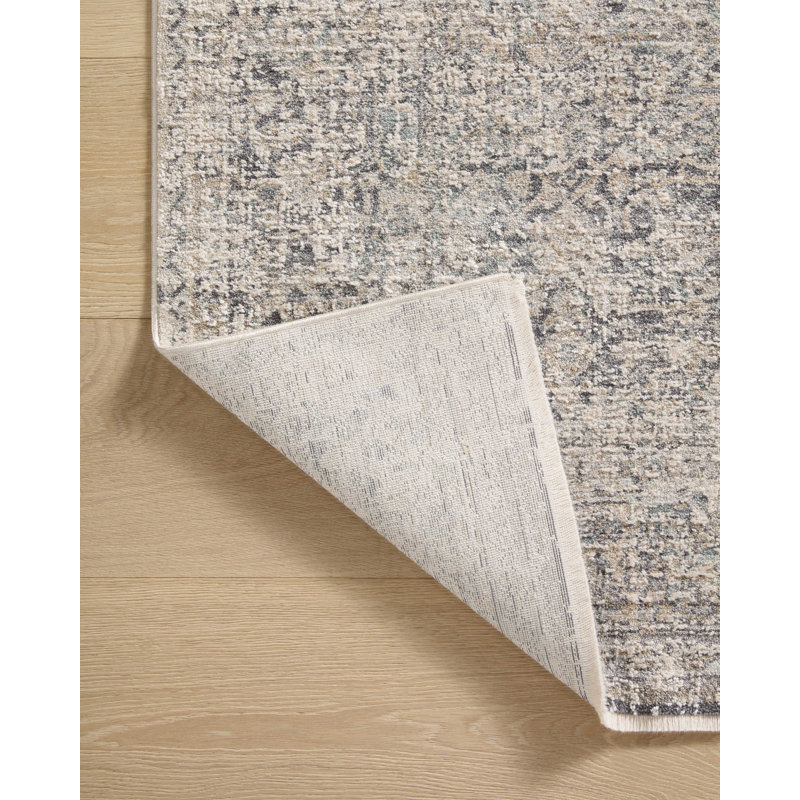 Stone and Mist Wool Synthetic Rectangular Accent Rug 2'-3" x 3'-10"