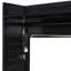 Lit simple superposé simple avec 4 tiroirs de rangement, rail suspendu, bande lumineuse et tablettes intégrées et 2 panneaux perforés, noir, 3 couleurs disponibles-130085095