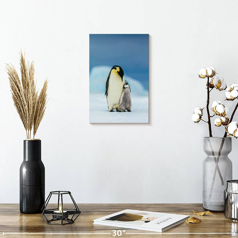 Brampt Loving Mother Penguin, 12" H x 8" W