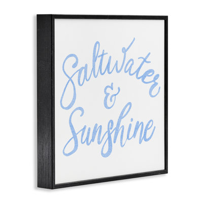 Giclée encadrée Minimal Saltwater & Sunshine, design par SunDance Group