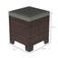 Ensemble de 2 cubes de repose-pieds d'extérieur en osier polyvalent, idéal pour les sièges, les repose-pieds et les tables d'appoint au design durable-1835208054