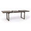 Table de salle à manger d'extérieur extensible en bois d'acacia