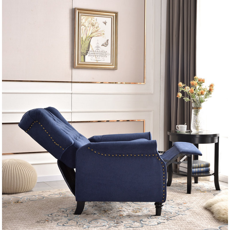 Fauteuil inclinable 29,5 po Classic , Microfibre / microsuède bleu
