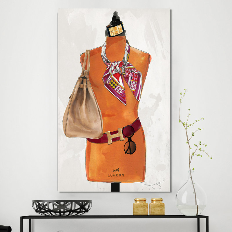 «Dress for Success», reproduction, Toile tendue, H 40 po x l 24 po x P 1,5 po