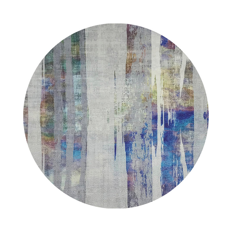 Birch Holiday Vegan Leather Round Coasters, Coast