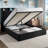 Hydraulic Lift Up Storage Upholstered Platform Bed With Shelf And Charging Station-1668359034-1668359029