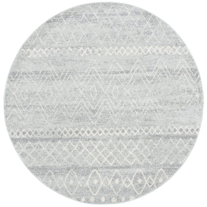 Shackelford 700 Performance Geometric Rug, Round 4'
