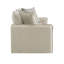 Canapé en tissu beige avec 2 coussins décoratifs Upend