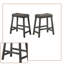 Ensemble de 2 tabourets de bar traditionnels avec pieds en bois pour la cuisine et le bar à domicile-2113551396-2113551397