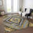 Machine Washable Indoor/Outdoor Xhevrie Gold Rug-1913824659