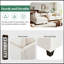 Canapé modulaire avec repose-pieds de rangement amovible, 2 porte-gobelets dissimulés, canapé modulaire pour appartement de salon (5 places)-1626607422