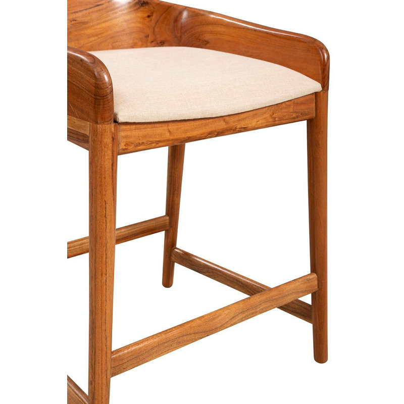 Saddle 34" Tall Counter Stool, Brown
