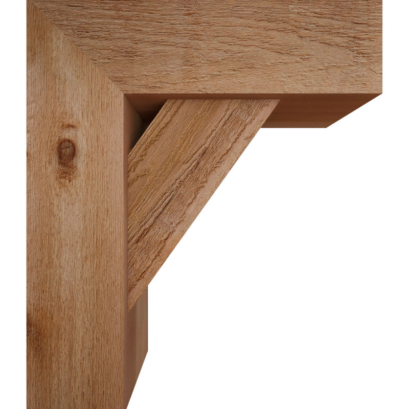 Support de bloc traditionnel avec entretoise décalée, 26 x 22, Cèdre rouge occidental de l 8 po (scié brut)
