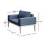 Chaise de patio avec coussins