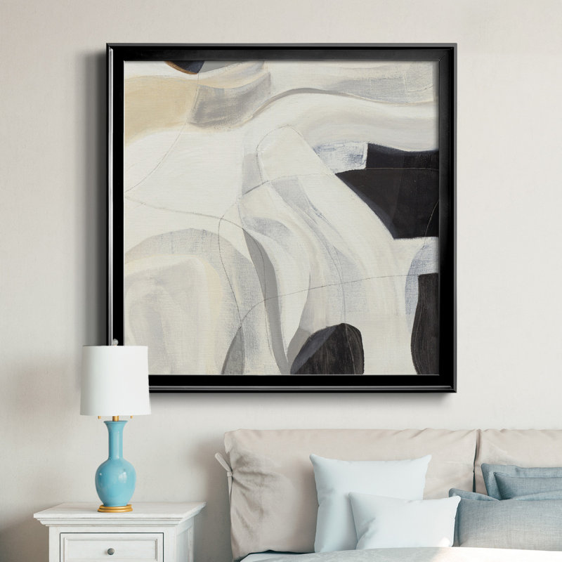La recherche V - Cadre photo, reproduction d'art sur toile, H 34,5 po x l 34,5 po x P 1,5 po, Noir