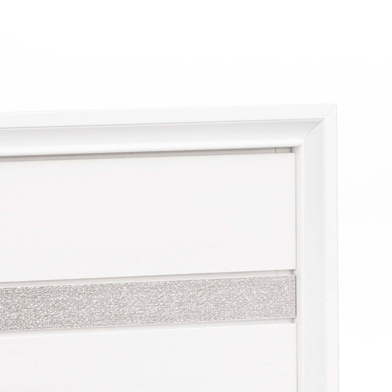 Bed Frame(Only Bed), White, Queen