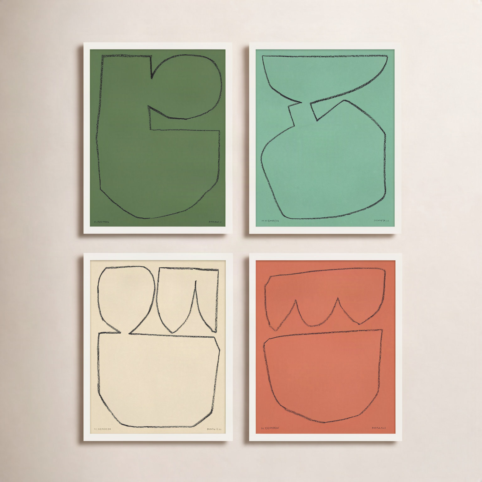 Earth 2 by Michael Kempen, 20" H x 16" W x 1.25" D, White