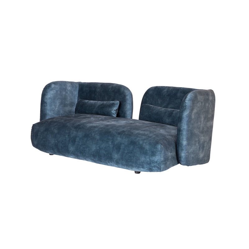 Fat-A Velvet Sofa, 28.8" H x 71" W x 32.7" D