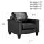 Ensemble de salon en cuir véritable Deboer-1892976300-1965483468