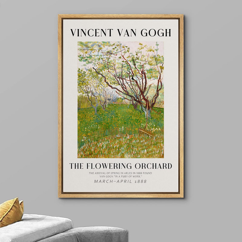 Reproduction d'art classique encadrée sur toile par Vincent Van Gogh, H 36 po x l 24 po x P 1,5 po, Naturel