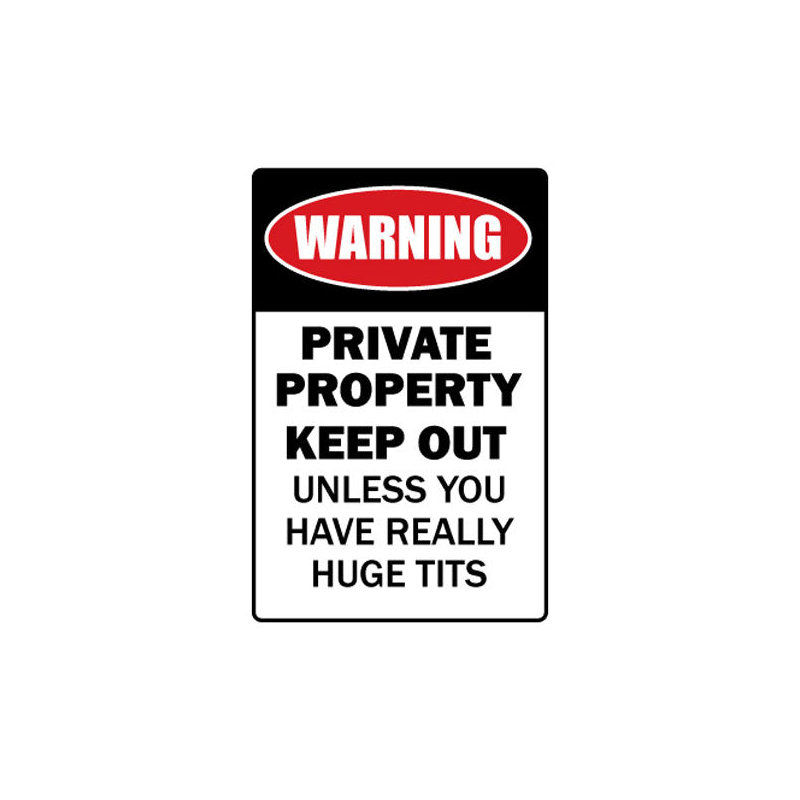 Enseigne de propriété privée