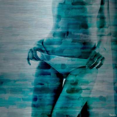 «White Panties», reproduction sur métal