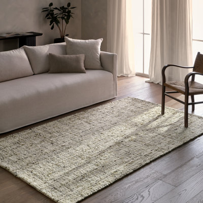 Tapis Jaipur Living Season tissé à la main, uni/texturé, vert (183 x 274 cm)