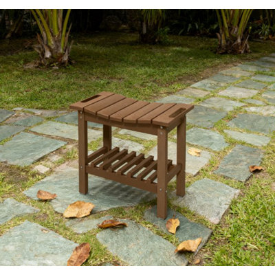 Storage Shelf Bench,Non-Slip Pads Bench For Indoor Outdoor,Waterproof Shower Stool With Handle by Dakota Fields