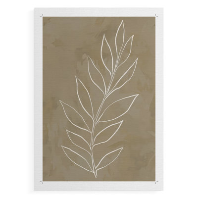 Feuille, art III - impression sur toile seulement - non encadrée