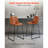 26in Bar Stool Modern Counter Height Barstool Kitchen Chair Brown