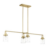 Anders 4 Light Dining Room Chandelier With Clear Shade
