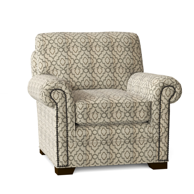 Fauteuil de 41 po de large Adrena, Wanderer 41 - gris, Oui, Laiton foncé