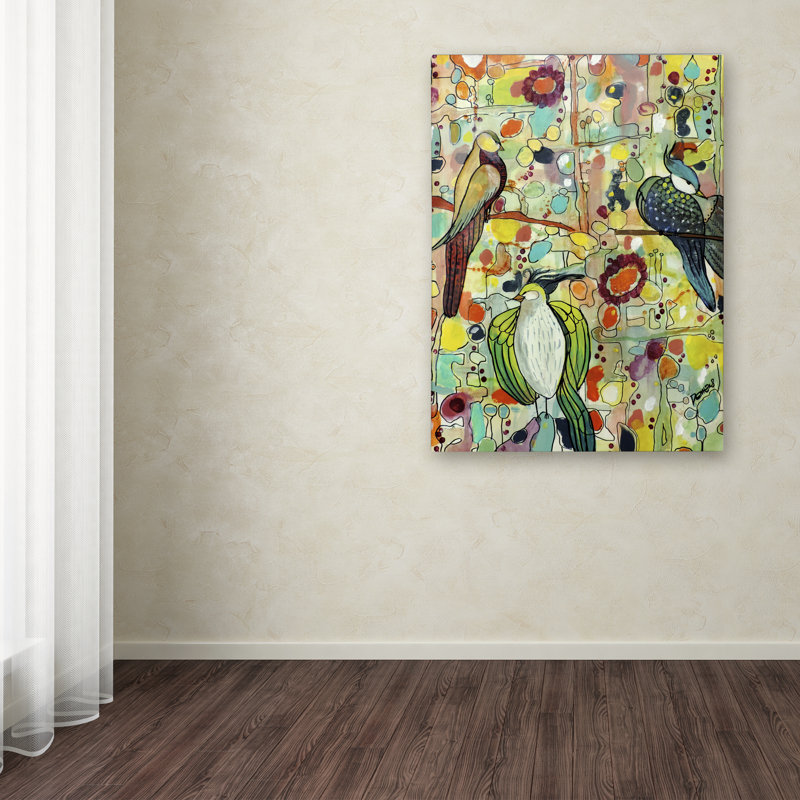 «Assemblee», reproduction d'art sur toile tendue, H 19 po x l 14 po x P 2 po