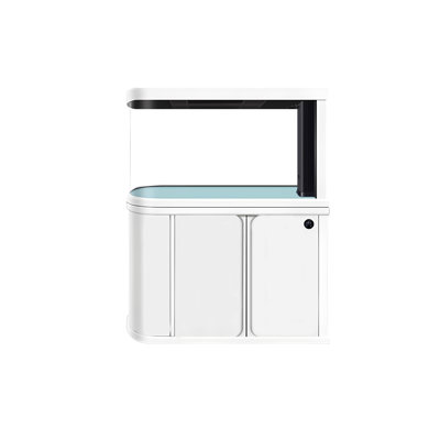 45.67"Large White Double-Sided Room Divider Style Bottom-Filtered Aquarium