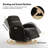 Barrau Cuddle 32.25" Modern Swivel Glider Power Nursery Recliner with Electric Headrest and Lumbar Support-438914581