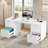 59''Computer Desk with File Drawers-1030309284