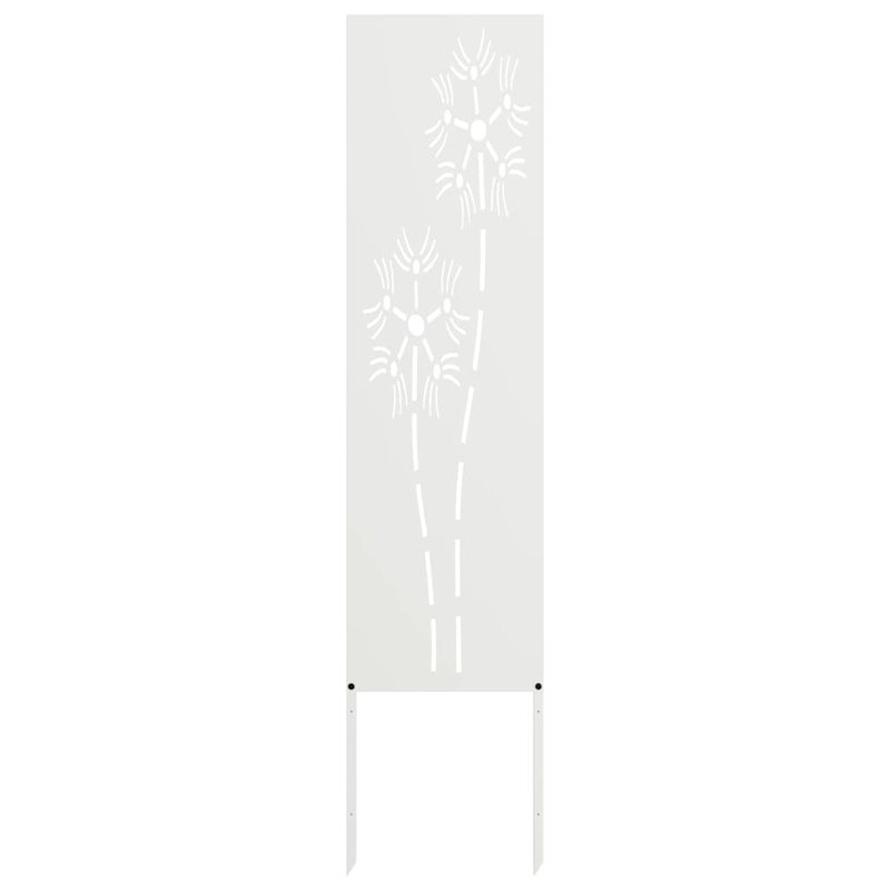 140cm H x 50cm W Fence Panels Included, 140cm H x 32cm W x 1.7cm D, White