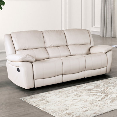 82.4" W Transitional Sofa, Off-White