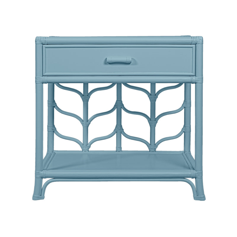 Ivy 1 - Drawer Nightstand, Pool Blue