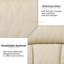Fauteuil inclinable en cuir beige