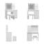 Claranell Dressing Table with Mirror-865093129