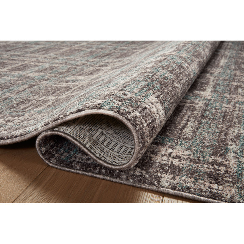 Angela Rose x Loloi Ember Espresso / Multi Area Rug, Rectangle 7'10" x 10'