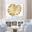 Feuille d'or sur fond blanc, botanique-714205673