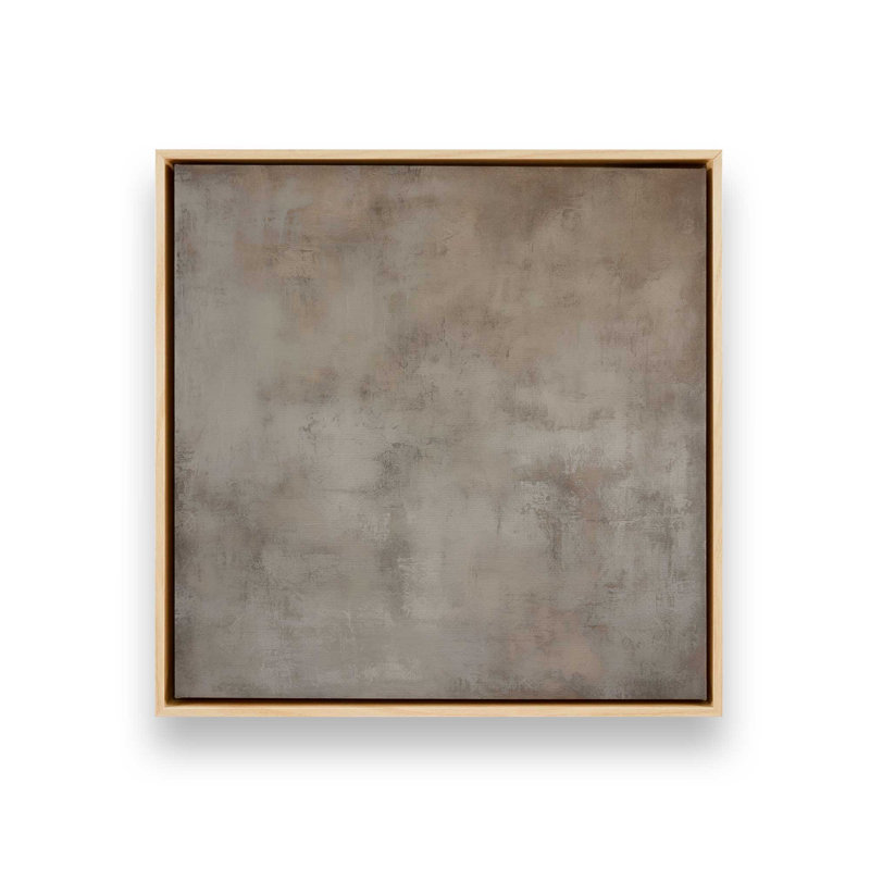 Impression sur toile Rustic Reverie Layers, H 24,75 po x l 24,75 po x P 1,75 po, Cadre américain en érable flottant, 1