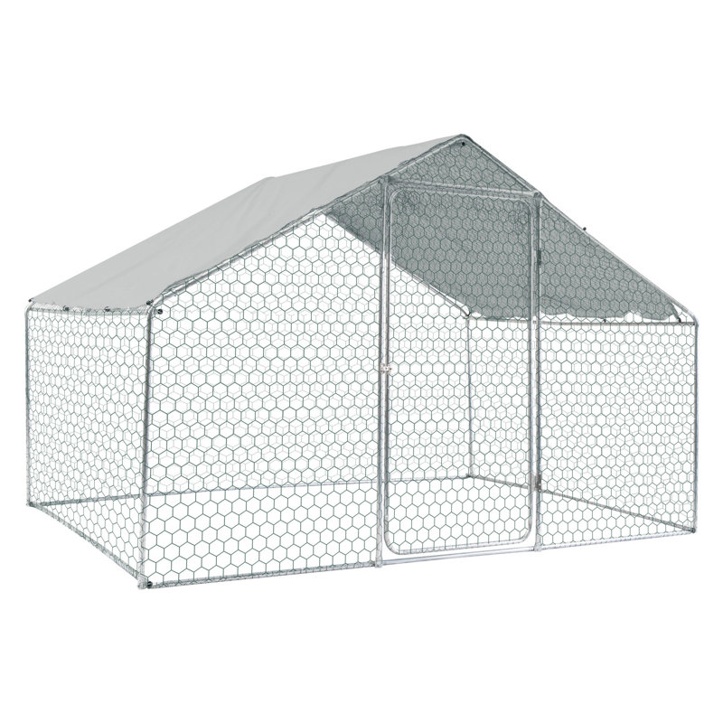 Grand poulailler 10 x 6 x 6 pi - abri en métal pour abri à volaille 10 * 6 * 6 pi A Home Your Birds