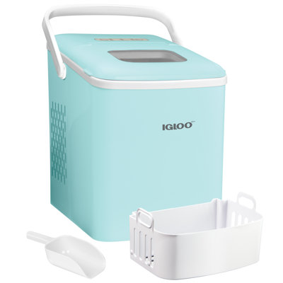 Machine à glaçons de comptoir automatique autonettoyante de 26 livres avec poignée Igloo